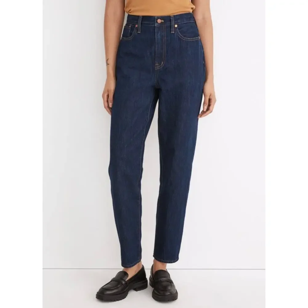 Madewell Baggy Tapered Jeans in Dressler Wash High Rise - 26